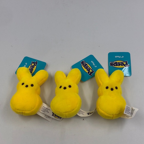 peeps Other - New lot of 3 yellow peeps 4” plush
